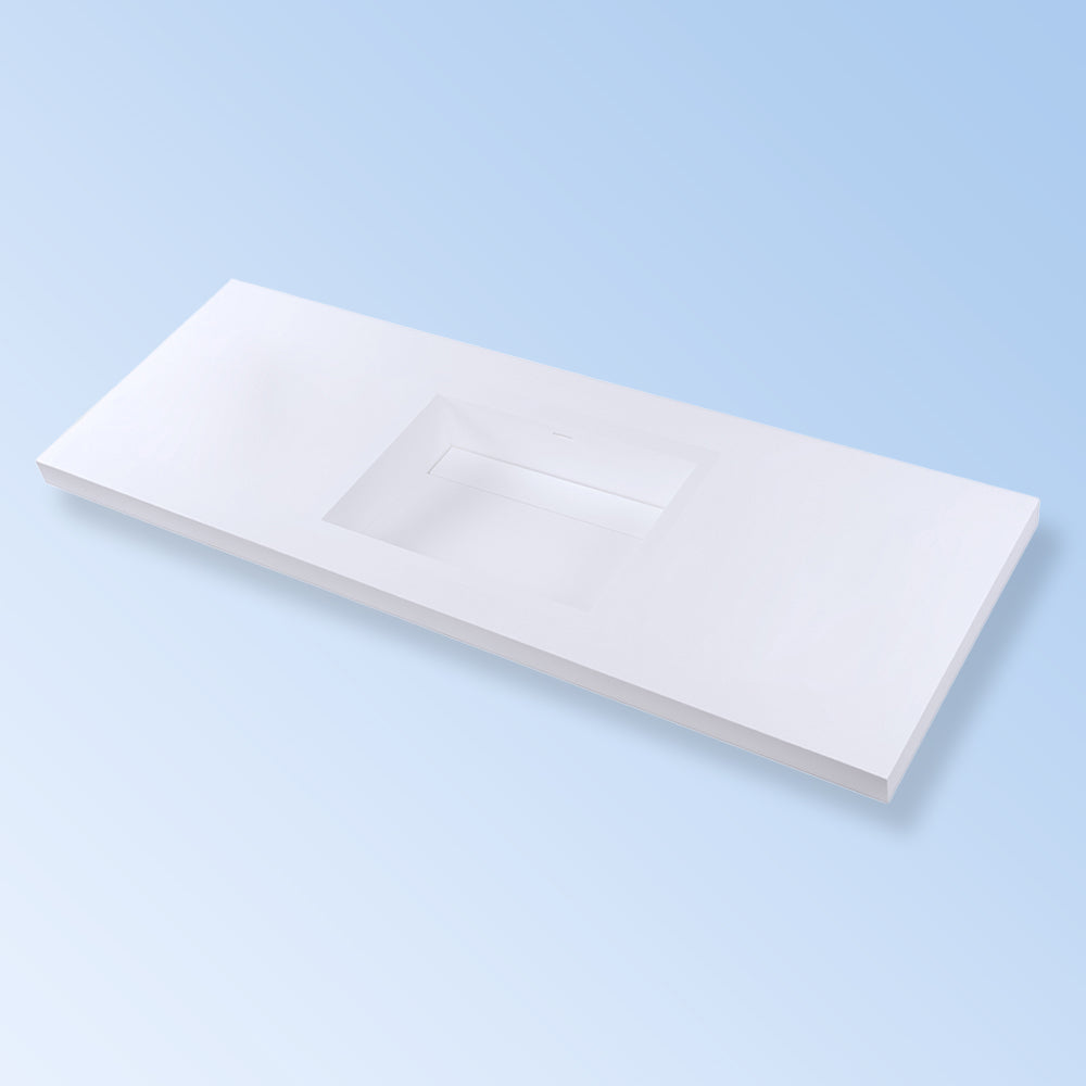matte white sink