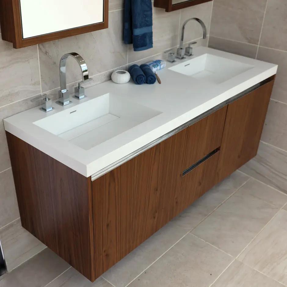 natural walnut vanity