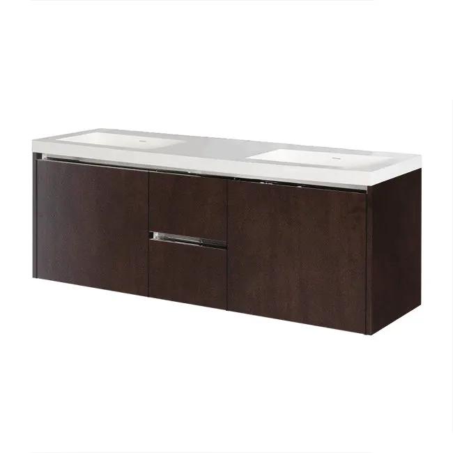 Lacava Kubista 60" Wall-Mount Under Counter Vanity by Lacava