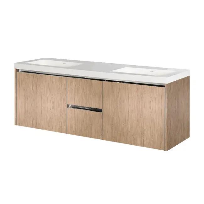 Lacava Kubista 60" Wall-Mount Under Counter Vanity by Lacava