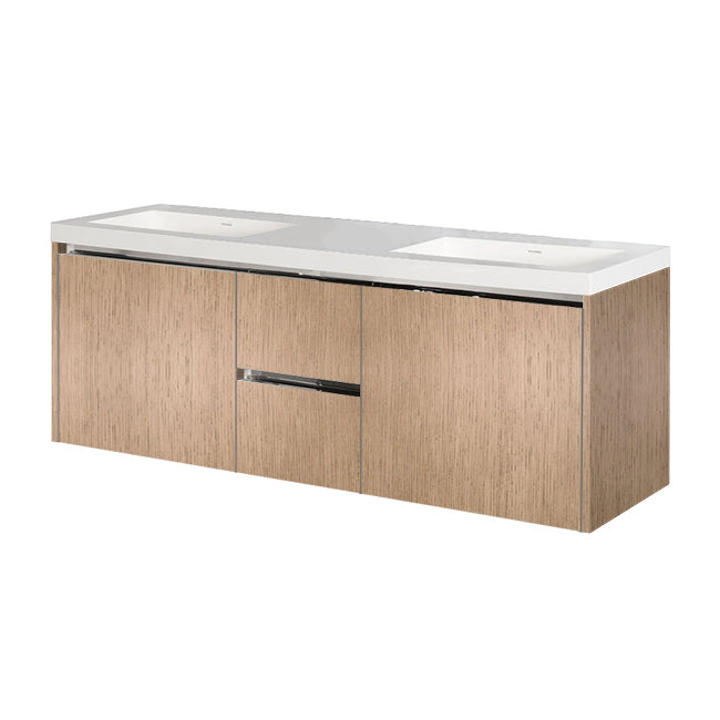 Lacava Kubista 60" Wall-Mount Under Counter Vanity