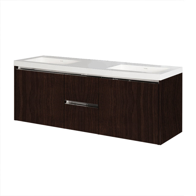Lacava Kubista 60" Wall-Mount Under Counter Vanity