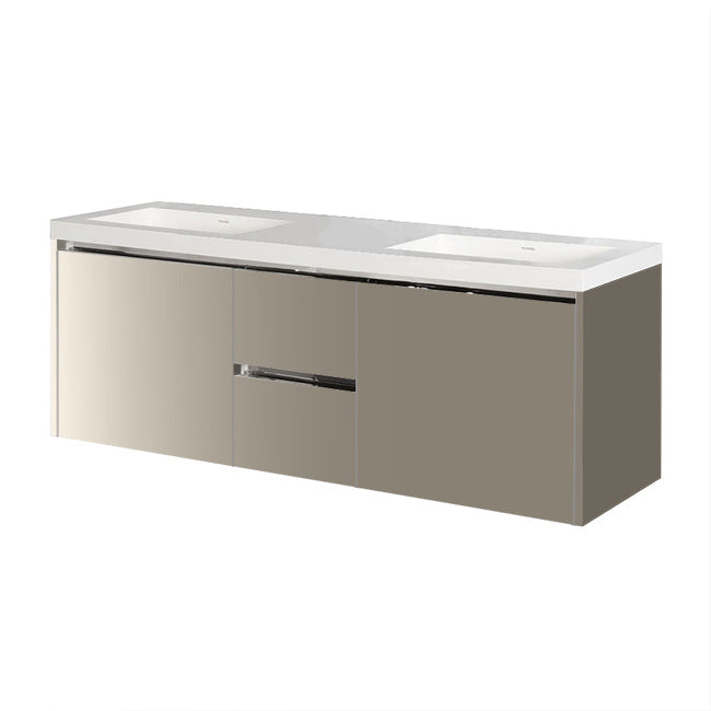 Lacava Kubista 60" Wall-Mount Under Counter Vanity by Lacava