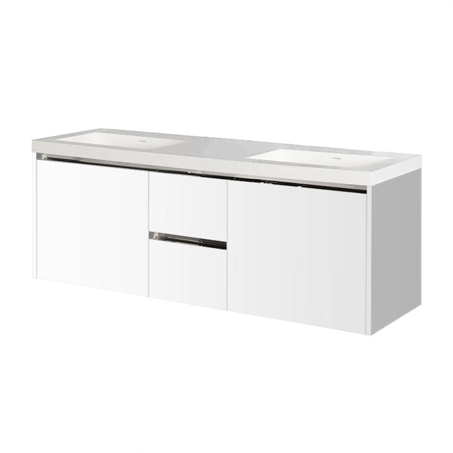 Lacava Kubista 60" Wall-Mount Under Counter Vanity by Lacava