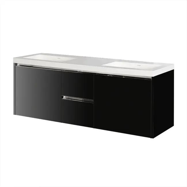 Lacava Kubista 60" Wall-Mount Under Counter Vanity by Lacava