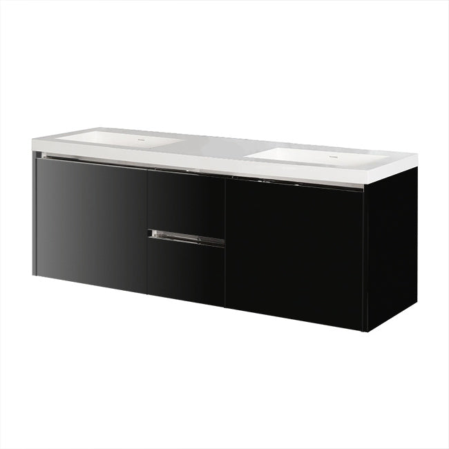 Lacava Kubista 60" Wall-Mount Under Counter Vanity