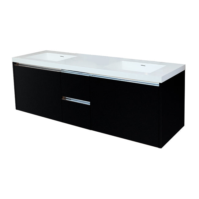 Lacava Kubista 72" Wall-Mount Under Counter Vanity by Lacava