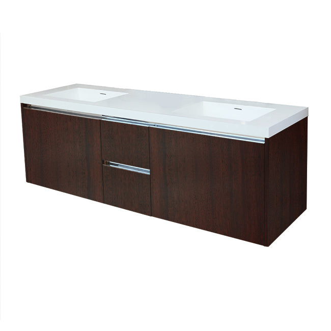 Lacava Kubista 72" Wall-Mount Under Counter Vanity by Lacava