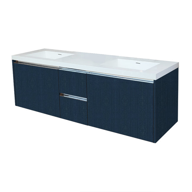 Lacava Kubista 72" Wall-Mount Under Counter Vanity by Lacava