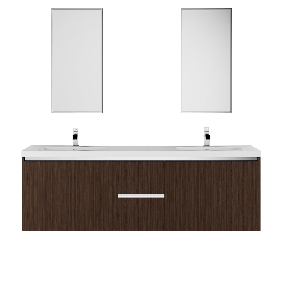 Lacava Kubista 72" Wall-Mount Under Counter Vanity by Lacava