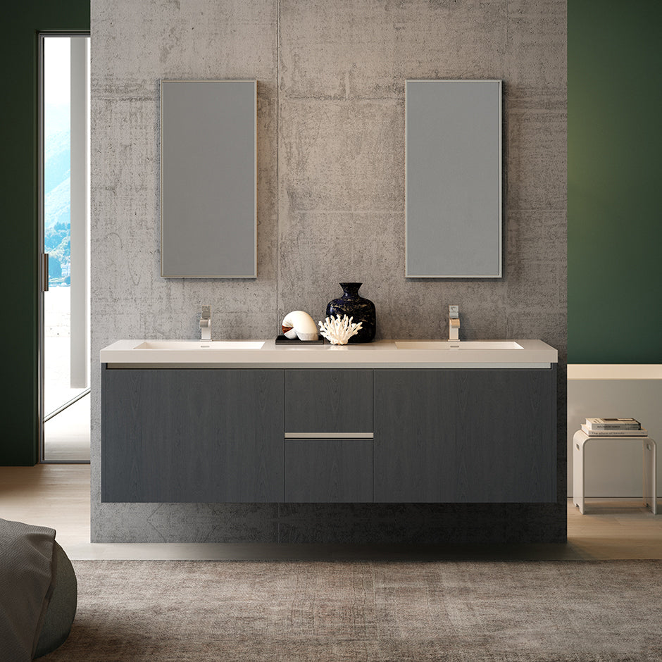 ash gray vanity