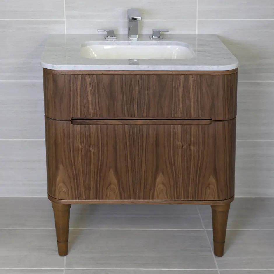 natural walnut vanity