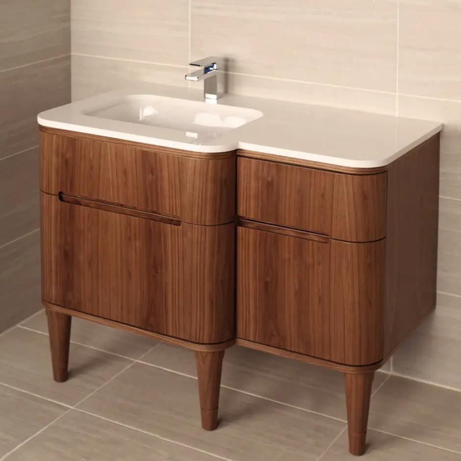 natural walnut vanity