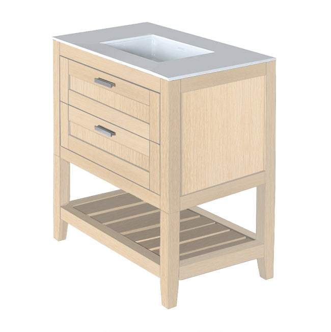 Lacava Stile 30" Free Standing Under-Counter Vanity by Lacava