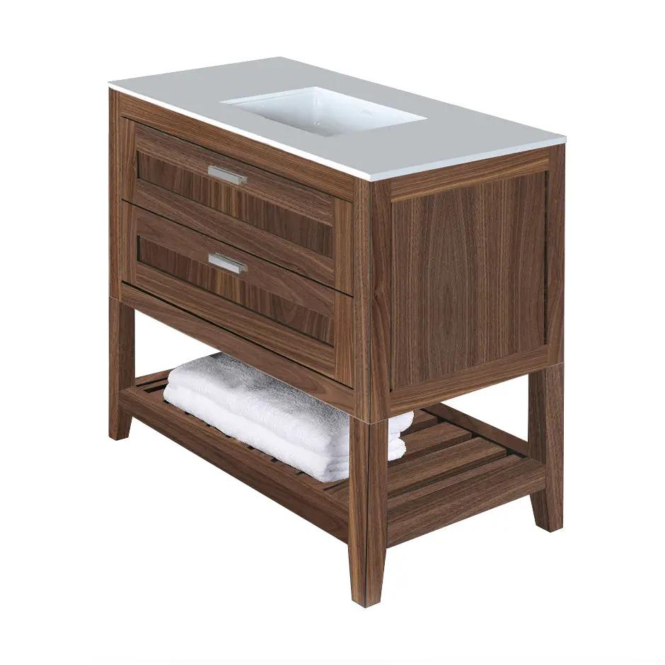 natural walnut vanity