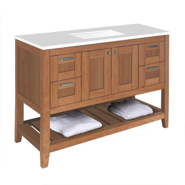 natural cherry vanity