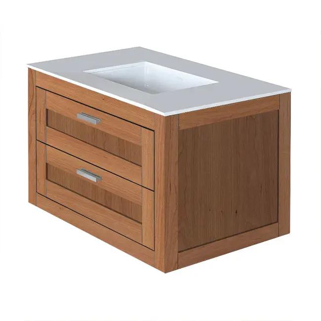 natural cherry vanity