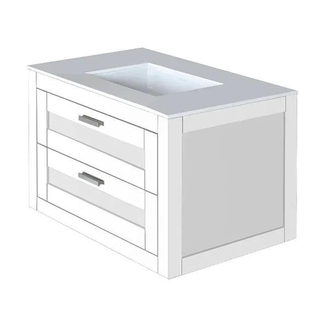 Lacava Stile 30" Wall-Mount Under-Counter Vanity by Lacava