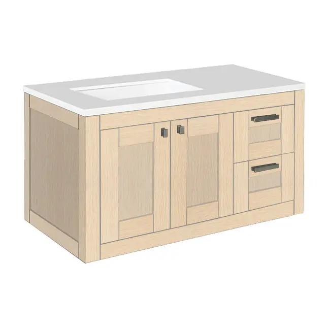 Lacava Stile 36" Wall-Mount Under-Counter Vanity - Left by Lacava