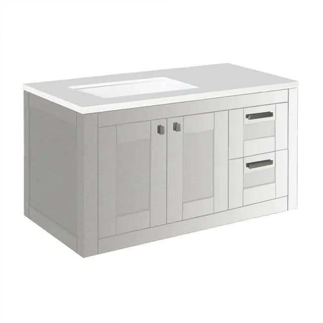 Lacava Stile 36" Wall-Mount Under-Counter Vanity - Left by Lacava