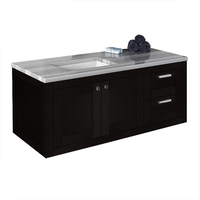 Lacava Stile 48" Wall-Mount Under-Counter Vanity - Left