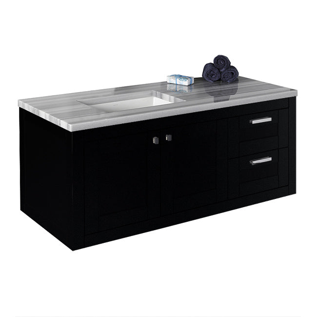 Lacava Stile 48" Wall-Mount Under-Counter Vanity - Left