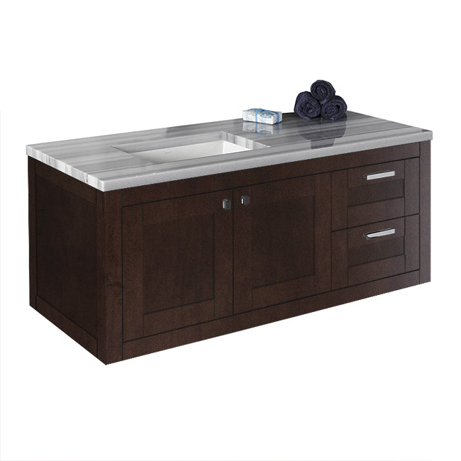 Lacava Stile 48" Wall-Mount Under-Counter Vanity - Left