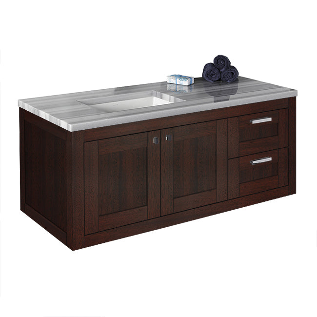 Lacava Stile 48" Wall-Mount Under-Counter Vanity - Left