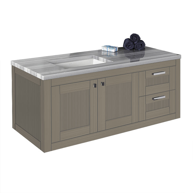 Lacava Stile 48" Wall-Mount Under-Counter Vanity - Left