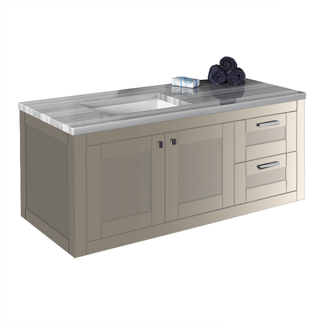 Lacava Stile 48" Wall-Mount Under-Counter Vanity - Left by Lacava