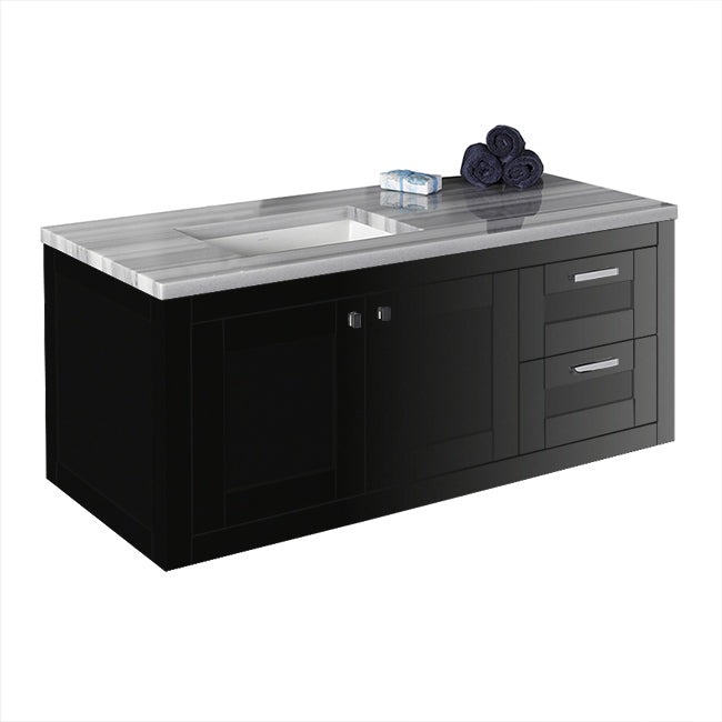 Lacava Stile 48" Wall-Mount Under-Counter Vanity - Left