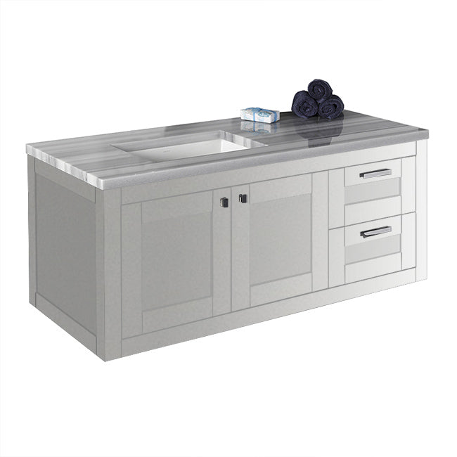 Lacava Stile 48" Wall-Mount Under-Counter Vanity - Left