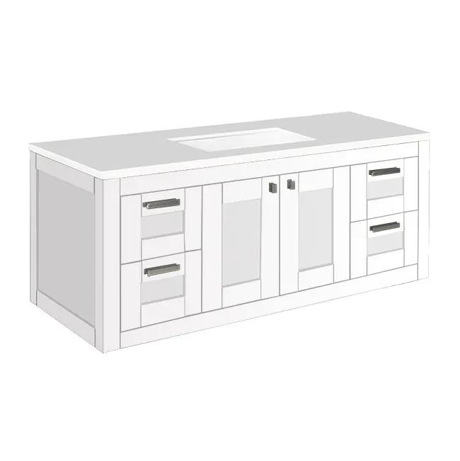Lacava Stile 48" Wall-Mount Under-Counter Vanity by Lacava