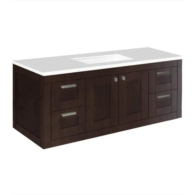 Lacava Stile 60" Wall-Mount Under-Counter Double Vanity by Lacava