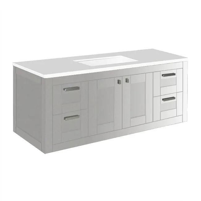 Lacava Stile 60" Wall-Mount Under-Counter Double Vanity by Lacava