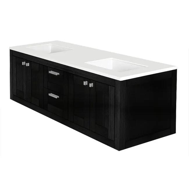 Lacava Stile 60" Wall-Mount Under-Counter Double Vanity by Lacava
