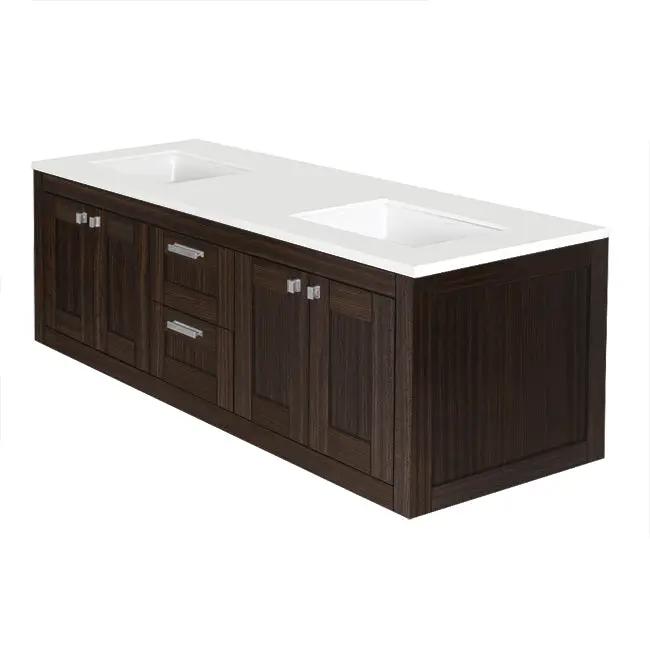 Lacava Stile 60" Wall-Mount Under-Counter Double Vanity by Lacava