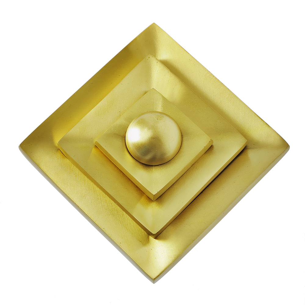 satin brass knob