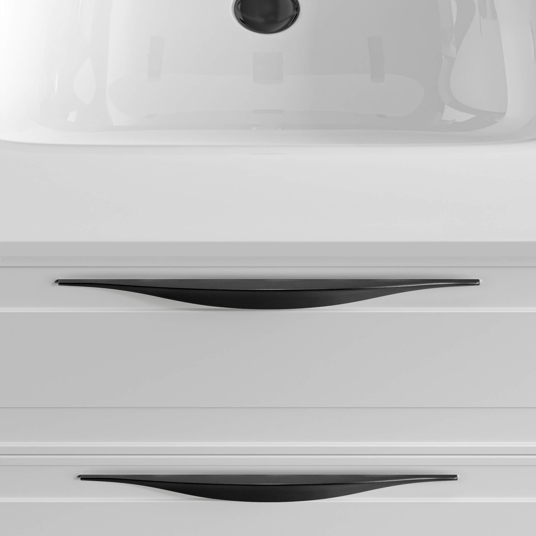 electro black vanity handles