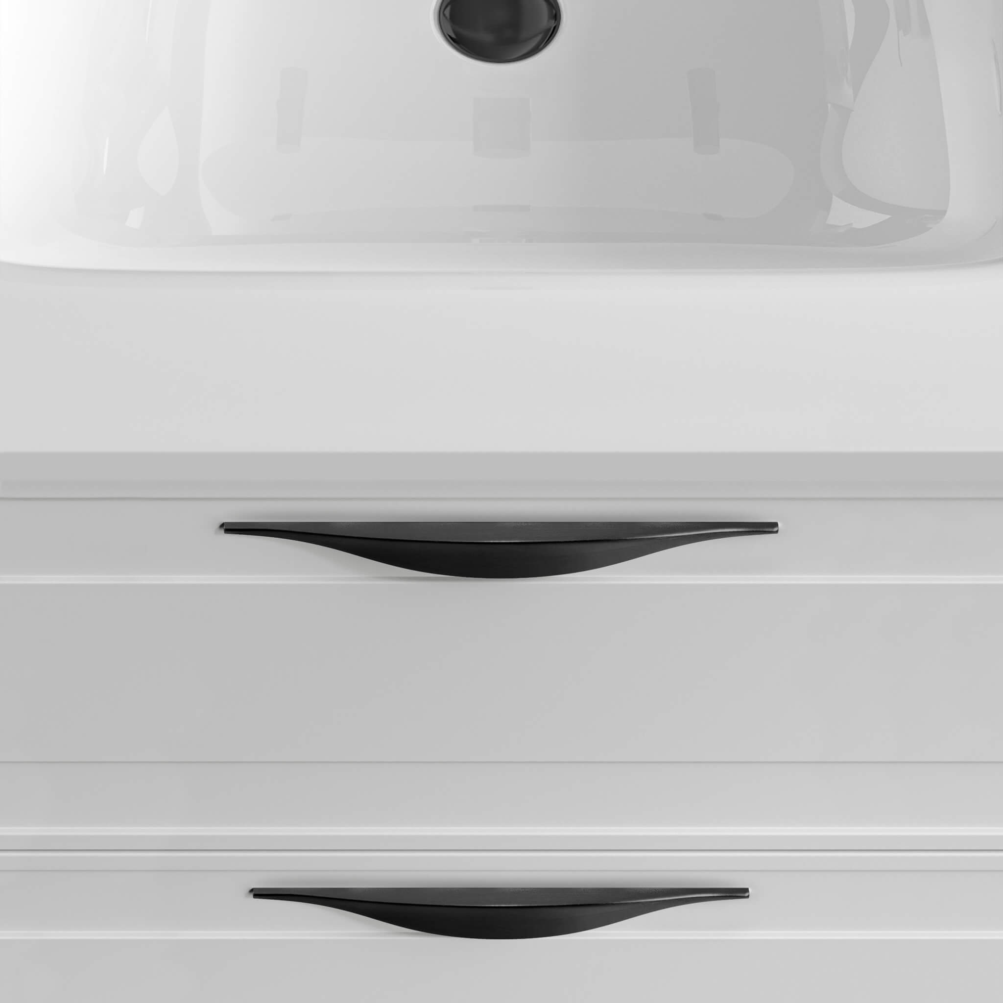 electro black vanity handles