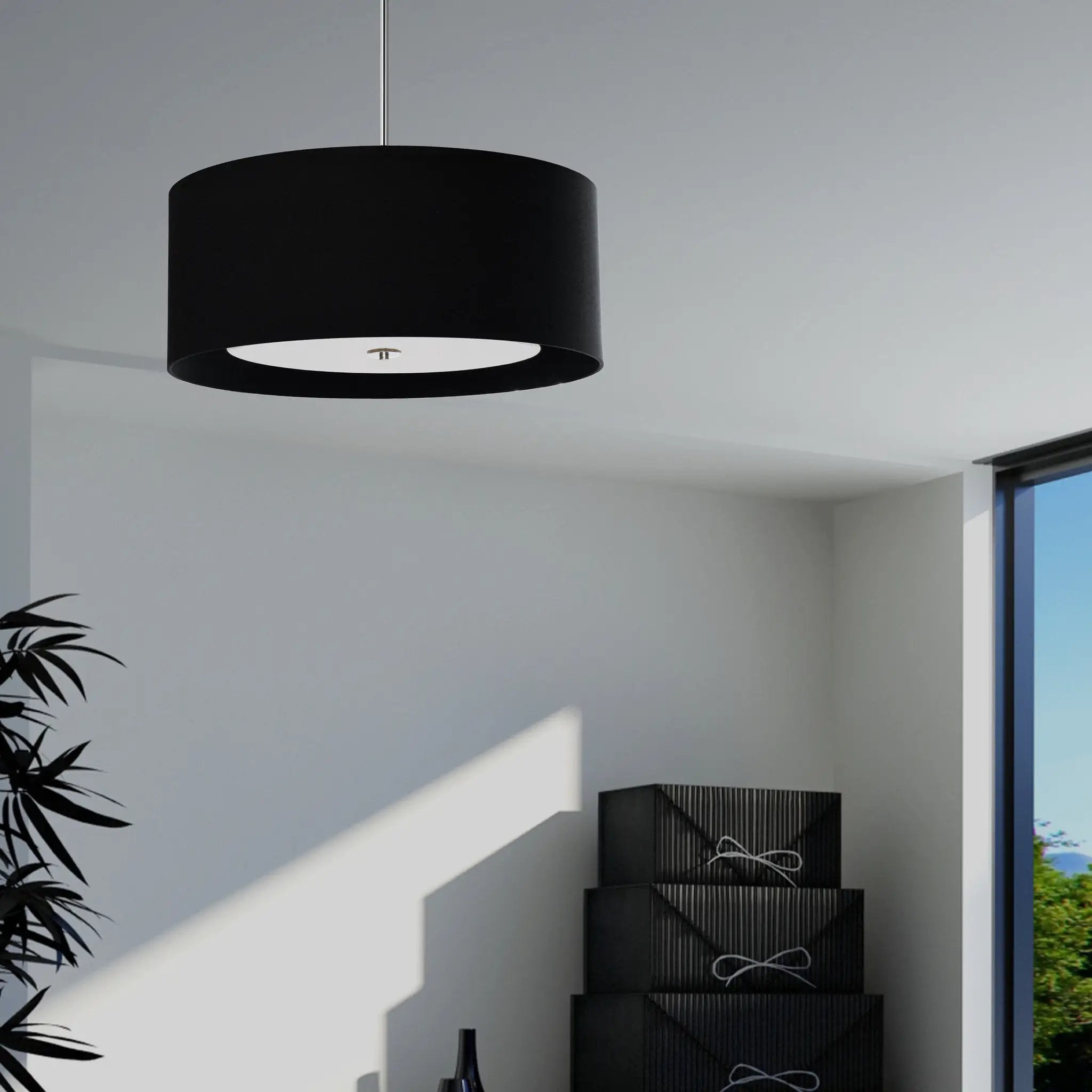 black flush mount