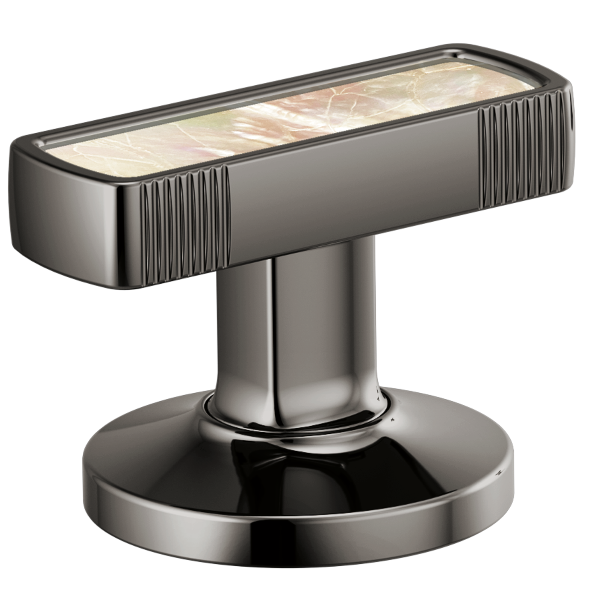 Brizo Kintsu Widespread Lavatory Knob with Mother of Pearl Inlay Handle Kit by Brizo