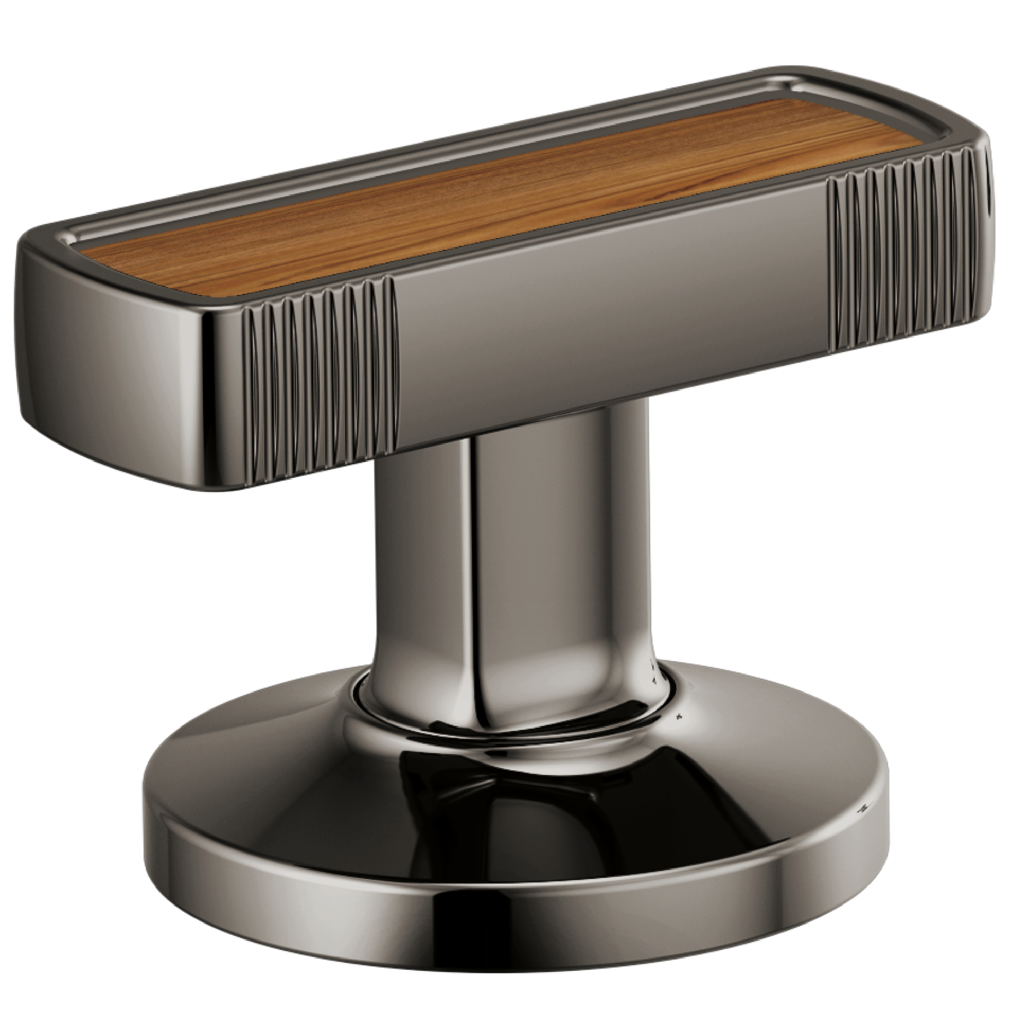 Brizo Kintsu Widespread Lavatory Knob with Wood Inlay Handle Kit by Brizo