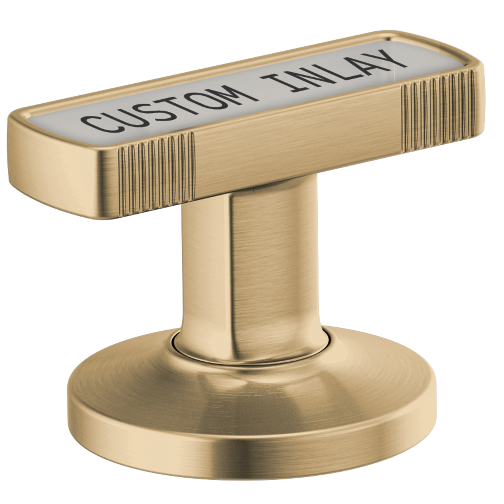 Brizo Kintsu Widespread Lavatory Knob with Custom Inlay Handle Kit by Brizo