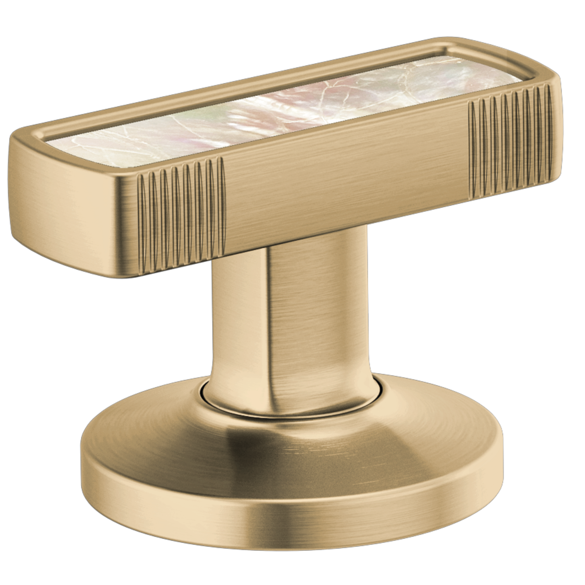Brizo Kintsu Widespread Lavatory Knob with Mother of Pearl Inlay Handle Kit by Brizo