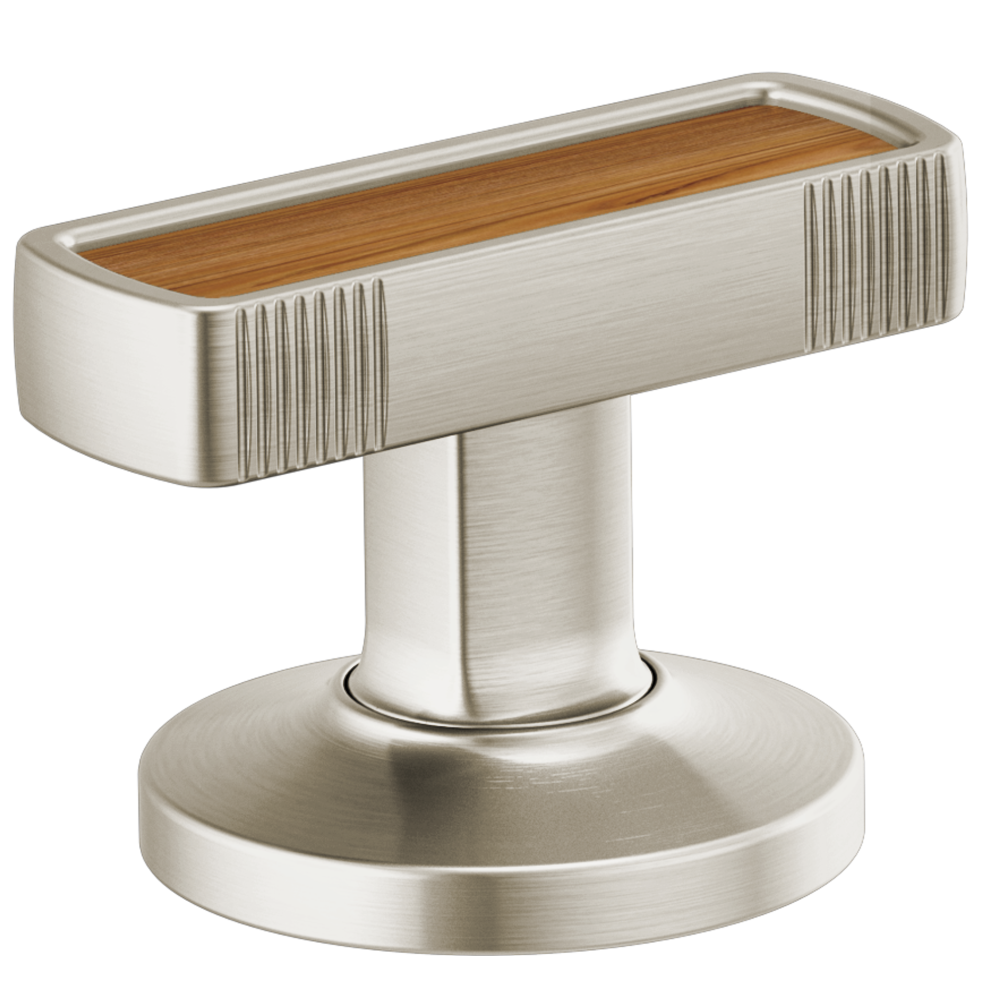 Brizo Kintsu Widespread Lavatory Knob with Wood Inlay Handle Kit by Brizo