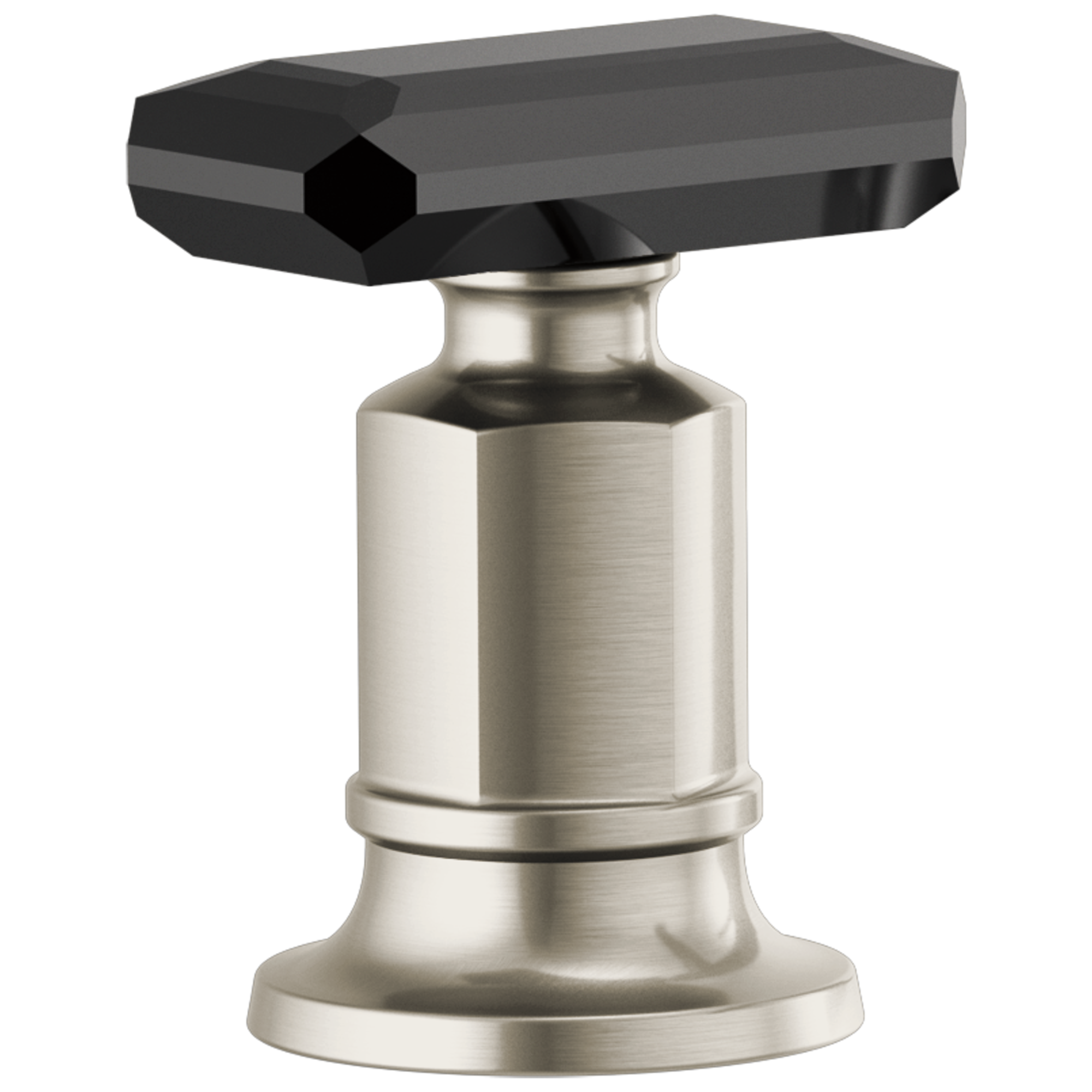 luxe nickel / black crystal handle kit