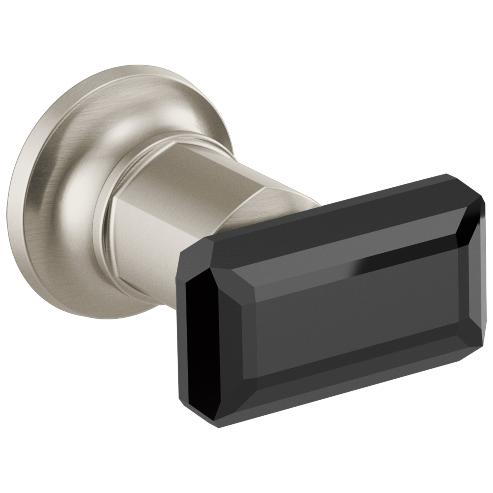 luxe nickel / black crystal handle kit