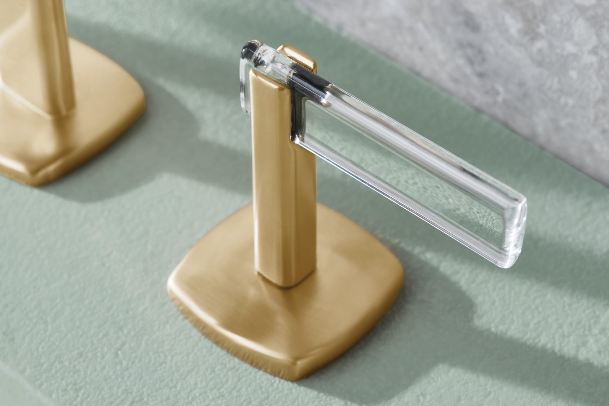 luxe gold / clear acrylic handle kit