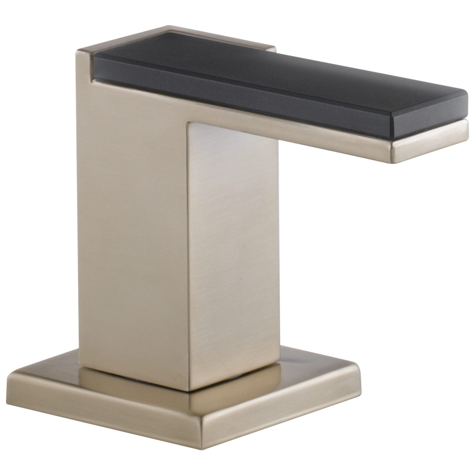 Brizo Siderna Widespread Lavatory and Bidet Solar Gray Glass Lever Handle Kit